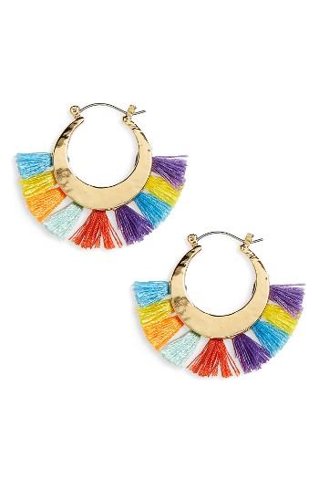 Women's Rebecca Minkoff Palm Tassel Hoop Earrings