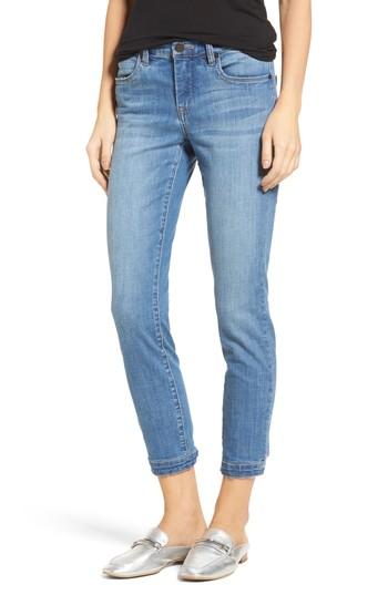 Women's Blanknyc Happy Place Tie Hem Skinny Jeans - Blue