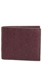 Men's Mcm Monogram Leather Wallet - Brown