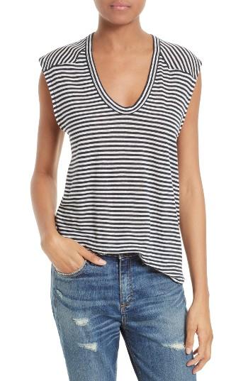 Women's Rag & Bone/jean Valley Linen Blend Top