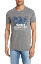 Men's Retro Brand Mt. Rushmore Graphic T-shirt - Grey