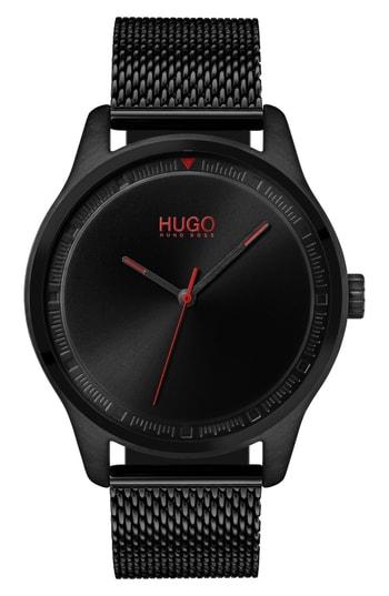 Men's Hugo Mesh Strap Bracelet, 42mm