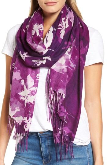 Women's Nordstrom Solar Patchwork Tissue Wool & Cashmere Scarf