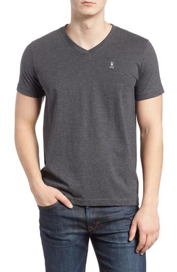 Men's Psycho Bunny V-neck T-shirt (xxl) - Grey