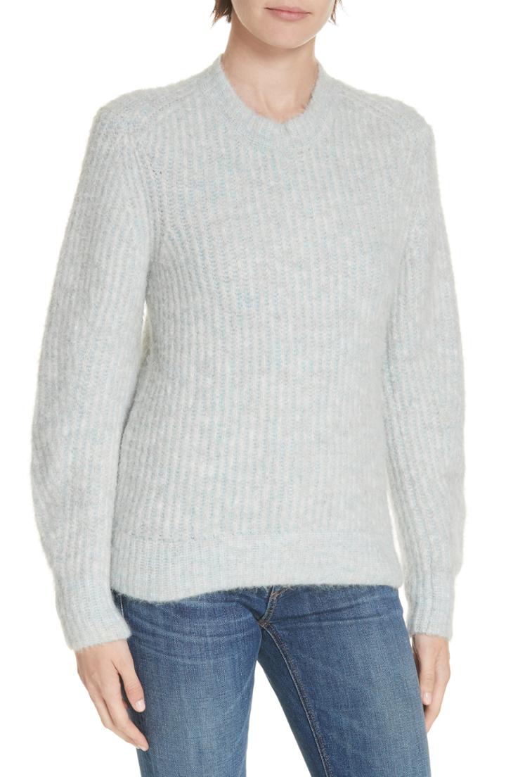 Women's Rag & Bone Jonie Rib Knit Sweater, Size - Grey