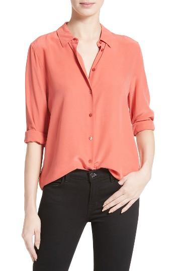 Women's Equipment Essential Silk Blouse - Red
