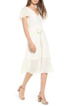 Women's Leith Belted Flutter Sleeve Dress
