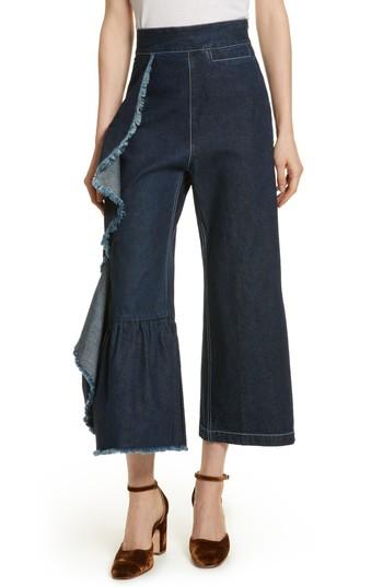 Women's Rachel Comey Revel Ruffle Pants - Blue