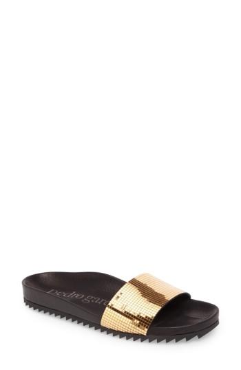 Women's Pedro Garcia Alice Slide Sandal Us / 36eu - Metallic