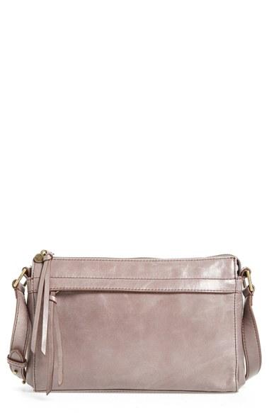 Hobo Tobey Leather Crossbody Bag - Grey