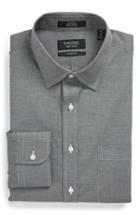 Men's Nordstrom Men's Shop Classic Fit Non-iron Solid Dress Shirt - 33 - Grey