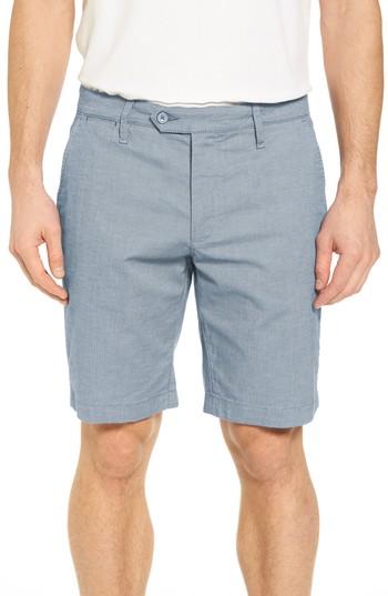 Men's Ted Baker London Herbott Trim Fit Stretch Cotton Shorts - Blue
