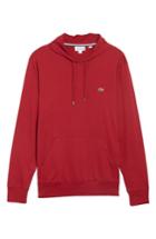 Men's Lacoste Pullover Hoodie (l) - Red