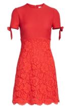 Women's Valentino Bow Detail Lace Dress