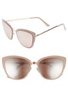 Women's Bp. 59mm Cat Eye Sunglasses - Mauve/ Rose Gold
