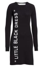 Women's Off-white Little Black Dress Us / 40 It - Black