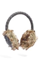 Women's Nirvanna Designs Cable Knit Earmuffs - Grey