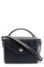 Frances Valentine Mini Midge Leather Crossbody Bag - Black