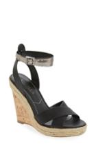 Women's Charles By Charles David Brit Wedge Platform Sandal M - Black