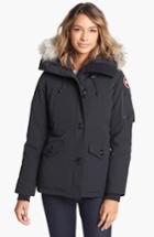 Women's Canada Goose Montebello Slim Fit Down Parka With Genuine Coyote Fur Trim - Black