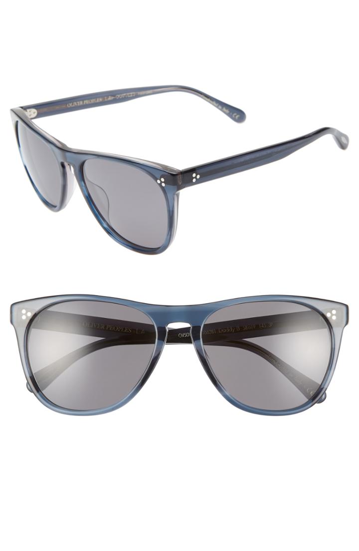 Men's Oliver Peoples Daddy B 58mm Polarized Sunglasses - Indigo Havana
