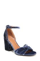 Women's Sarto By Franco Sarto Edana Knotted Block Heel Sandal .5 M - Blue