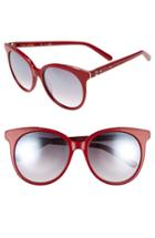 Women's Bobbi Brown 'the Lucy' 54mm Sunglasses - Red