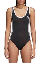 Women's Adidas 3-stripes Bodysuit - Black