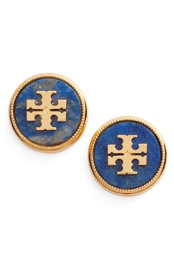 Women's Tory Burch Semiprecious Stone Stud Earrings