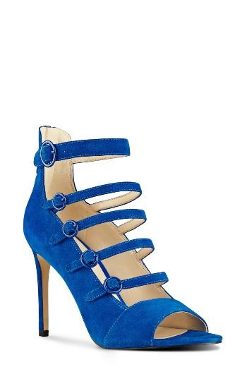 Women's Nine West Joylyn Cage Sandal M - Blue