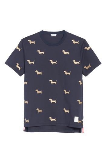 Men's Thom Browne Hector Embroidered T-shirt