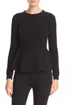 Women's Ted Baker London 'mereda' Cable Knit Peplum Sweater