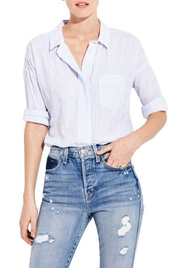 Women's Ayr The Biz Stripe Shirt - White