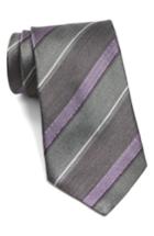 Men's John Varvatos Star Usa Stripe Silk Tie, Size - Purple