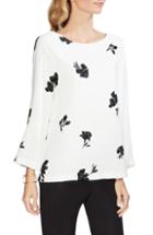 Women's Vince Camuto Floral Print Top, Size - Ivory