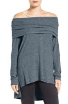 Women's Gibson Convertible Neckline Cozy Fleece Tunic - Grey