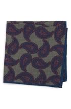 Men's Ted Baker London Paisley Wool Pocket Square