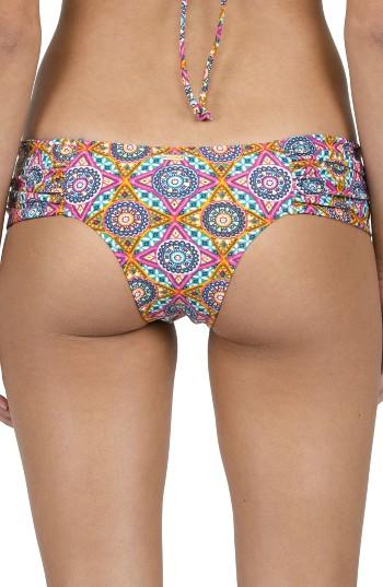 Women's Volcom Current State Cheeky Bikini Bottoms - Blue/green