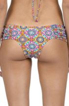 Women's Volcom Current State Cheeky Bikini Bottoms - Blue/green