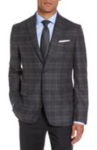 Men's Monte Rosso Classic Fit Plaid Cashmere Sport Coat S - Blue