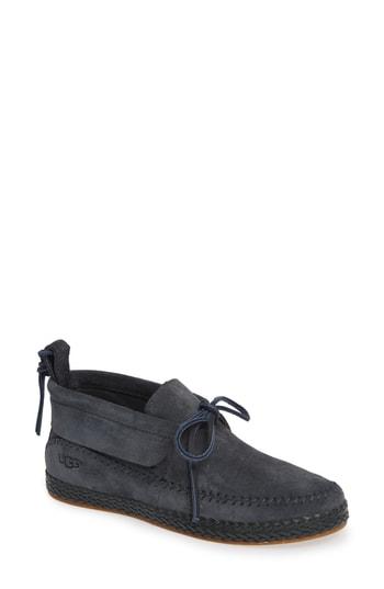 Women's Ugg Woodlyn Moc Toe Bootie M - Blue
