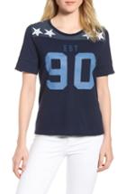 Women's Lucky Brand '90s Football Tee - Blue