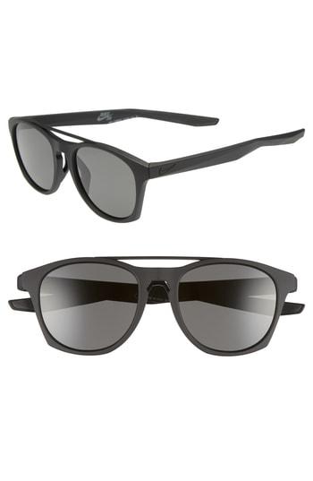 Men's Nike Current 51mm Sunglasses - Matte Black/ Dark Grey