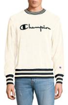 Men's Champion Sponge Terry Crewneck Sweatshirt, Size - White