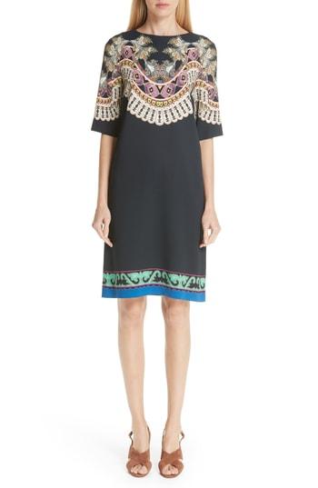 Women's Etro Print Cady Dress Us / 38 It - Black