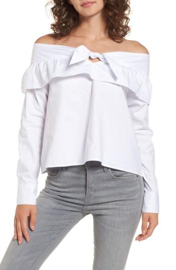 Women's The Fifth Label Paper Planes Off The Shoulder Top - White