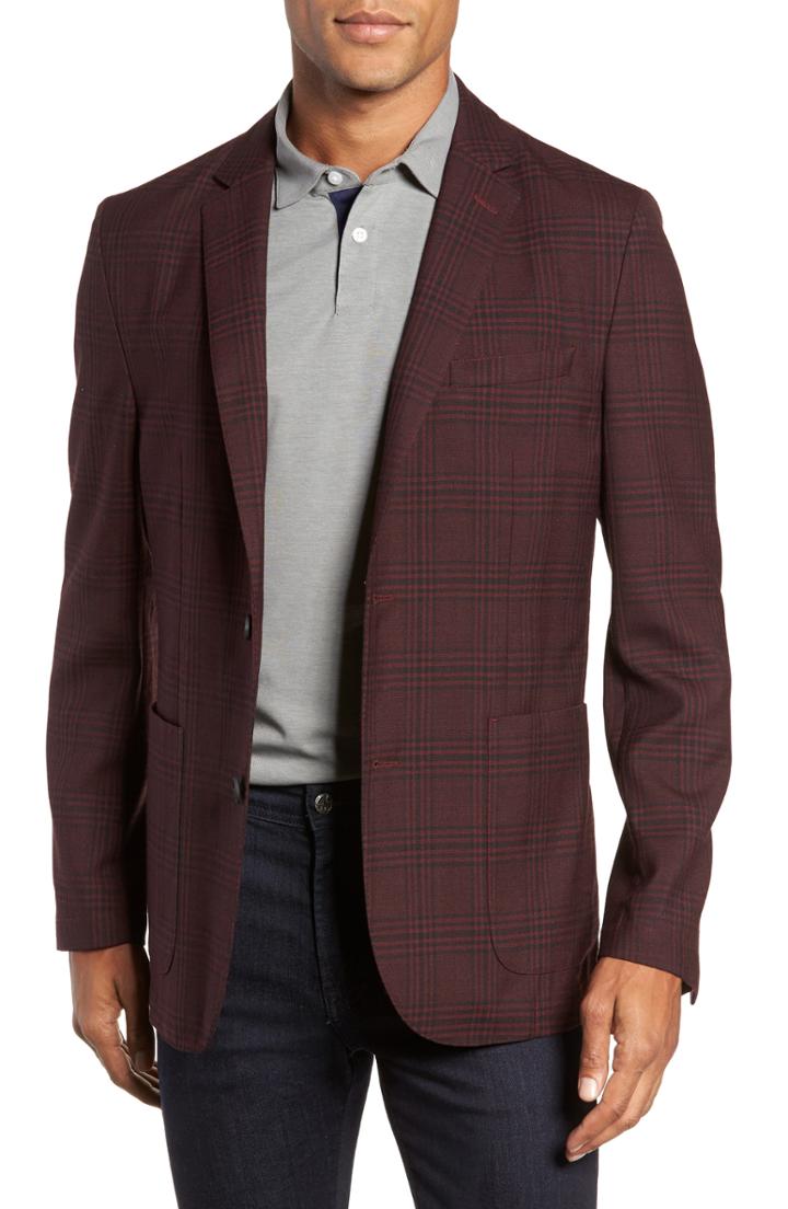 Men's Vince Camuto Dell Aria Unconstructed Blazer, Size - Purple