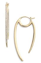 Women's Nadri 'crescent' Linear Hoop Earrings