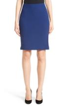 Women's Armani Collezioni Double Crepe Pencil Skirt - Blue