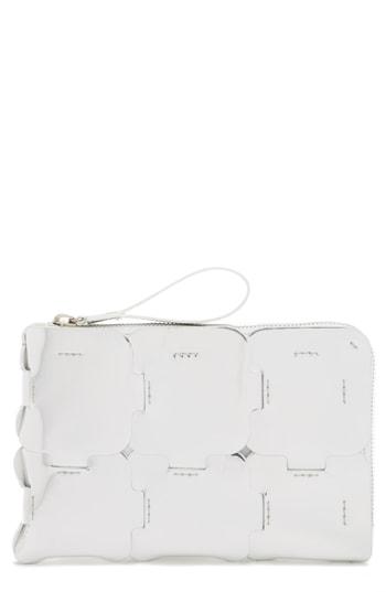 Paco Rabanne Metallic Leather Clutch - Metallic